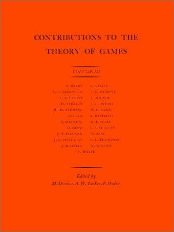 Contributions to the Theory of Games, Vol. III (Annals of Mathematics Studies)