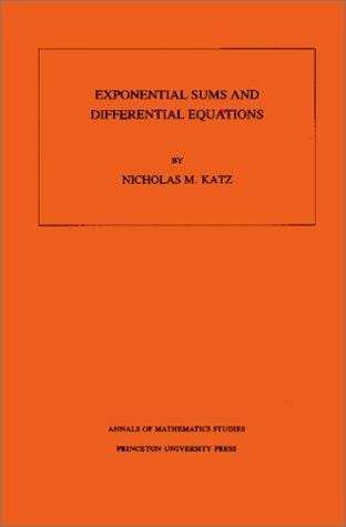 Exponential sums and differential equations