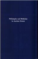 Philosophy and medicine in ancient Greece