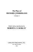 The plays of Richard Cumberland