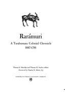 Rarámuri, a Tarahumara colonial chronicle, 1607-1791