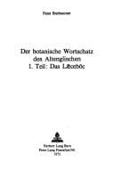 Der botanische Wortschatz des Altenglischen