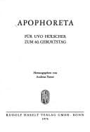 Apophoreta