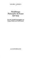 Heidelberger Philosophie der Kunst (1912-1914)