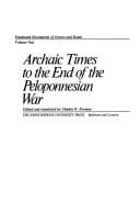 Archaic times to the end of the Peloponnesian War