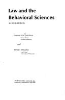 Law and the behavioral sciences
