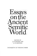 Essays on the ancient Semitic world