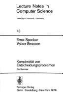Komplexität von Entscheidungsproblemen