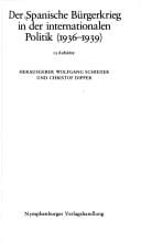 Der Spanische Bürgerkrieg in der internationalen Politik (1936-1939)