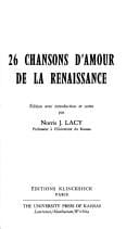 26 chansons d'amour de la Renaissance