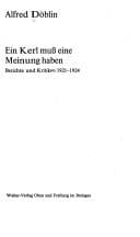 Ein Kerl muss eine Meinung haben