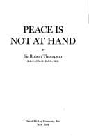 Peace is not at hand