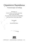 Organisierter Kapitalismus
