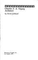 Charles F A Voysey, architect.