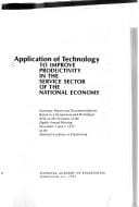 Application of technology to improve productivity in the service sector of the national economy