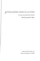 Sixteen modern American authors