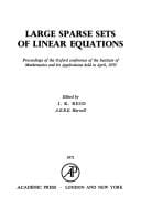 Large sparse sets of linear equations
