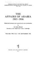 AFFAIRS OF ARABIA 1905-1906