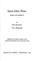 Saint-John Perse: praise and presence