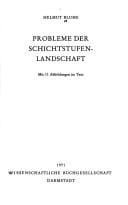 Probleme der Schichtstufen-Landschaft