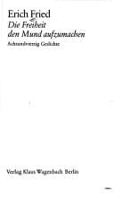 Die Freiheit den Mund aufzumachen