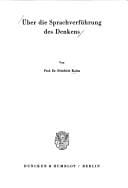 Über die Sprachverführung des Denkens