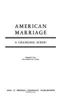 American marriage: a changing scene?