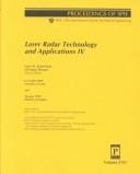Laser radar technology and applications IV