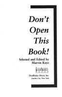 Don't open this book!