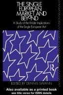 The Single European market and beyond