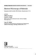 Electron microscopy of materials