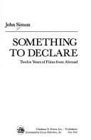 Something to declare