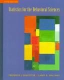 Statistics for the behavioral sciences