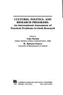 Cultures, politics, and research programs