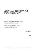 Annual review of psychology