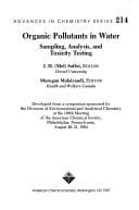 Organic pollutants in water