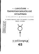 The Dialogical and the Dialectical Neveu De Rameau