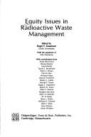 Equity issues in radioactive waste management
