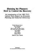 Planning the planners, how to control the recovery