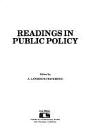 Readings in public policy