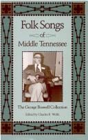 Folk Songs of Middle Tennessee