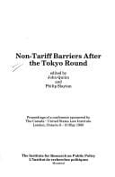 Non-Tariff barriers after the Tokyo round