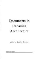 Documents in Canadian architecture