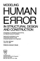 Modeling Human Error in Structural Design and Construction
