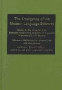 The emergence of the modern language sciences