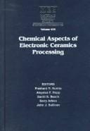 Chemical aspects of electronic ceramic processing