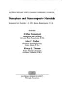 Nanophase and nanocomposite materials