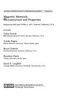 Magnetic materials--microstructure and properties