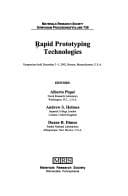 Rapid prototyping technologies