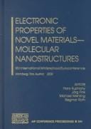 Electronic properties of novel materials--molecular nanostructures